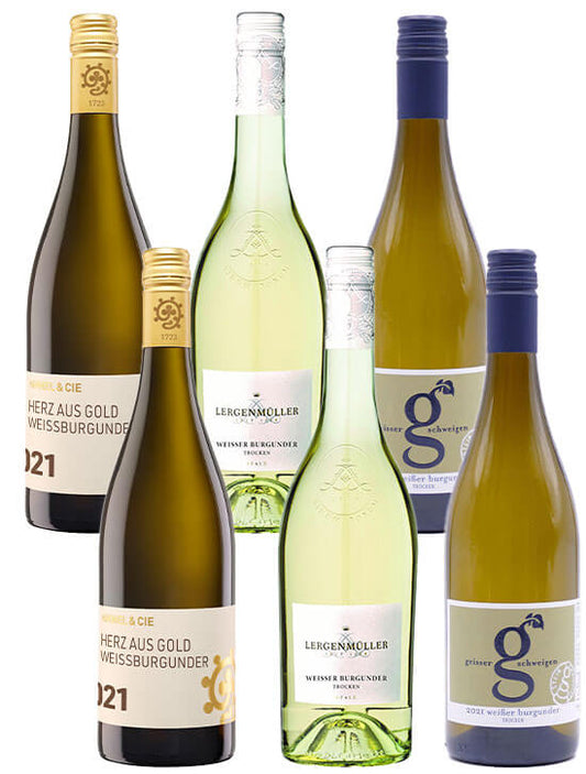 6er Weißweinpaket | Weißer Burgunder | trocken